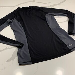 Speedo Rash-guard black n grey size M